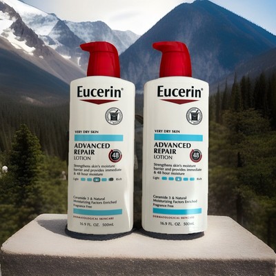 2X Eucerin Advanced Repair Body Lotion  16.9 Fl Oz Each