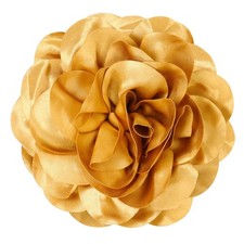 Big Flower Dainty Satin Fabric Rose Flower Brooches Large Rose Flowers Satin ...