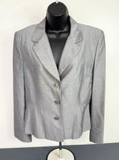 Gustavo Women's 3 Button Blazer Size 12 Business Corpcore Officewear USA Made