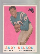 1959 Topps Andy Nelson #62 - Baltimore Colts