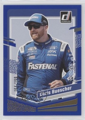 2024 Panini Donruss NASCAR Blue 164/199 Chris Buescher #45 0kb5