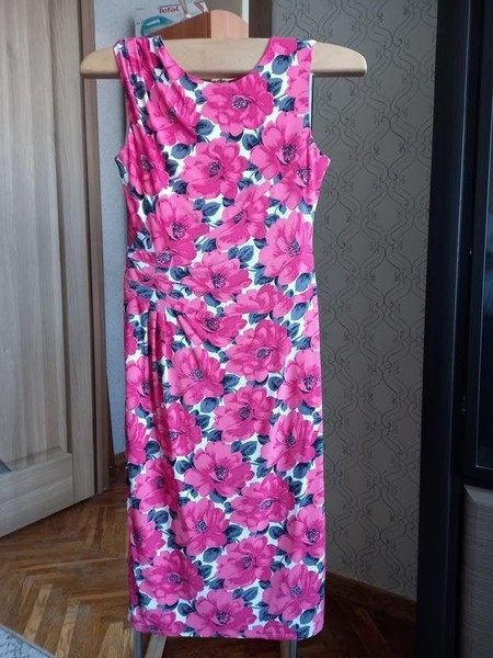 Women Phase Eight Dress Pink Polyester 38 / M / 46 #CCLP