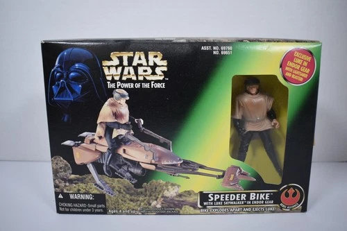 Star Wars Power of the Force - Speeder Bike with Luke Skywalker in Endor Gear
