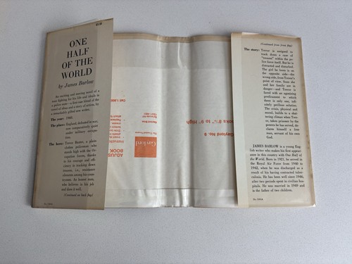 One Half of the World Hardcover Novel by James Barlow - Picture 10 of 16