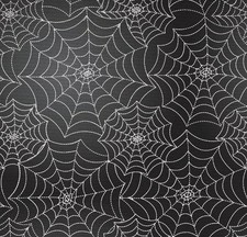 Halloween Spider Webs Pattern - David Textiles Cotton Fabric 1 Yd, Pre-Cut