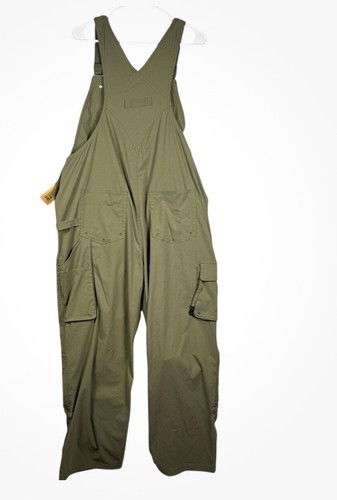 Duluth Trading Overalls Womens 2x X 31 Green Bib Stretch Cargo Garden Heirloom - Picture 2 of 4