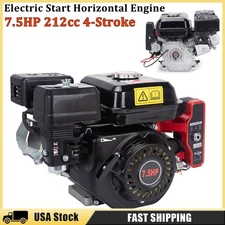 4-Stroke 212cc 7.5 HP Electric Start Horizontal Engine Go Kart Gas Engine Motor
