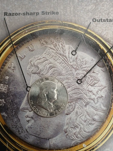 Silver 1949 P AU/BU Franklin Half Dollar  TP-9432