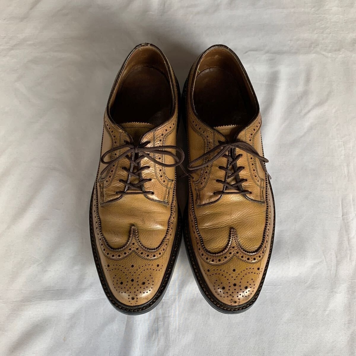 FLORSHEIM IMPERIAL KENMUIR 80s Men's Dress Shoes Size 10D Golden