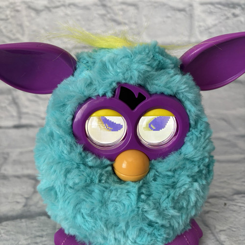 Hasbro 2012 Lagoona Furby Boom Teal Blue Viola Giocattolo Interattivo per Animali Testato Funzionante - Foto 10 di 13