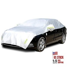 Half Car Cover with Cotton All Weather Car Body Cover Sunshade Cover Snow