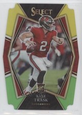 2021 Panini Select Premier Level Green & Yellow Prizm Die-Cut Kyle Trask 03rx