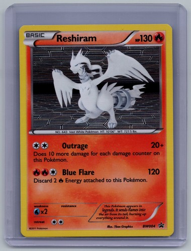 Reshiram BW004 Black And White Promo Holo Pokemon NM