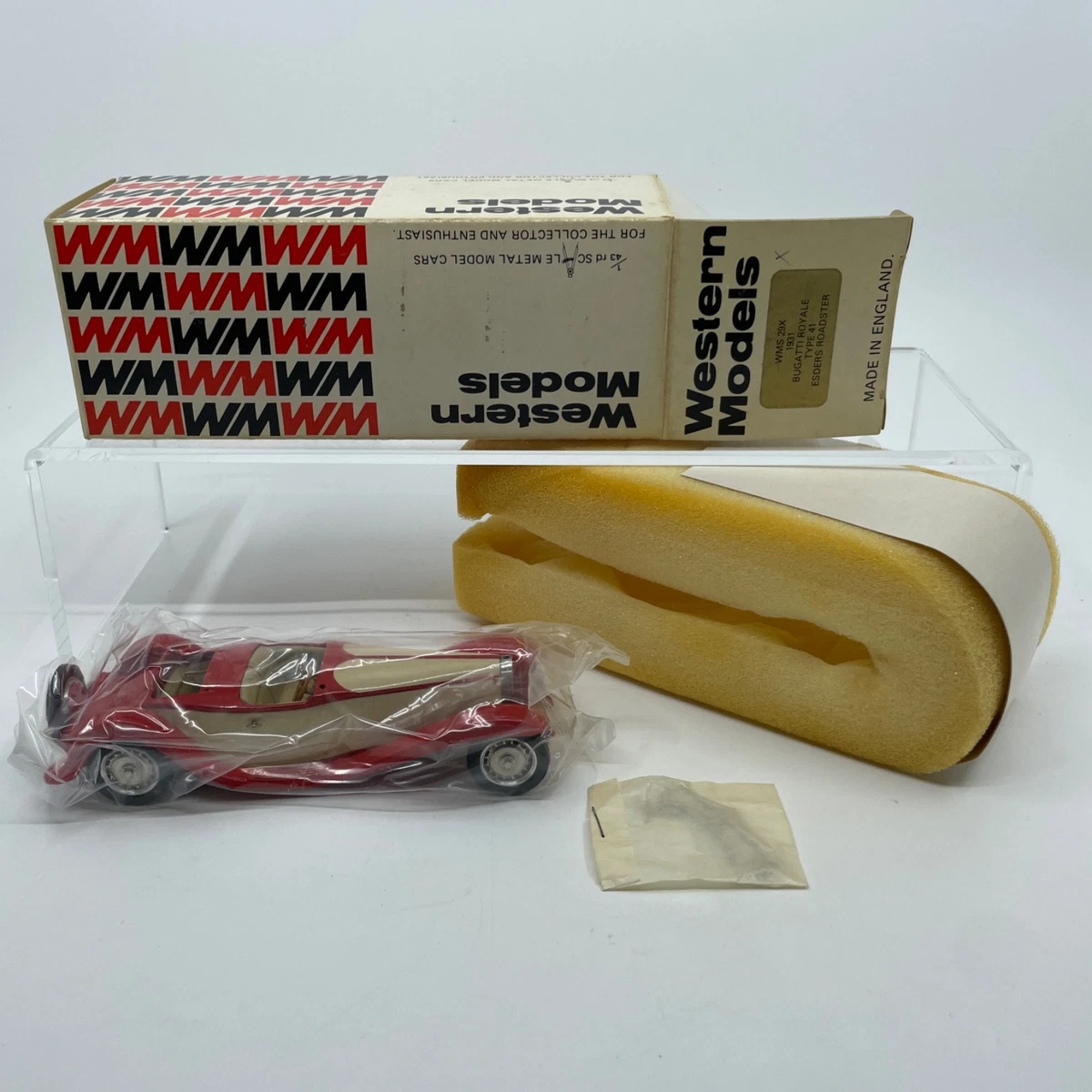 Bugatti Royale Roadster Esders 1929 – Miniature Western Models 1/43, Métal, Collection Années 90