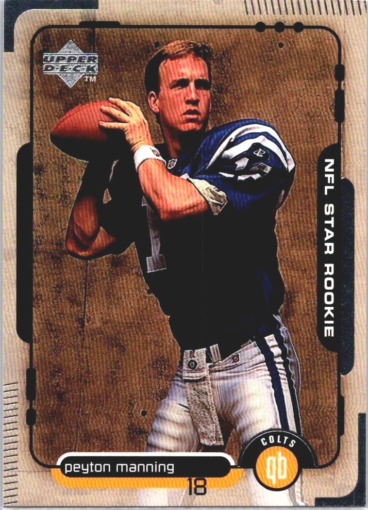 1998 UPPER DECK PEYTON MANNING #1 ROOKIE RC NFL STAR ROOKIE COLTS BRONCOS HOF