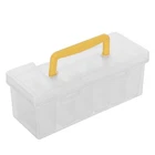 Household Tool Storage Box Screw Parts Organizer with 6 Removable Compartments