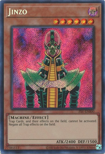 Jinzo PSV-E000 YuGiOh Pharaoh's Servant card