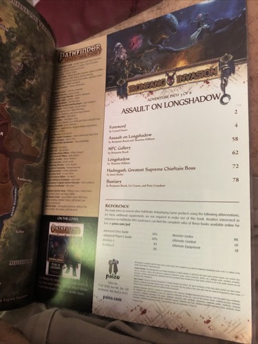 Benjamin Bruck Pathfinder Adventure Path: Ironfang Invasion Part 3 o (Paperback) - Foto 2 di 2