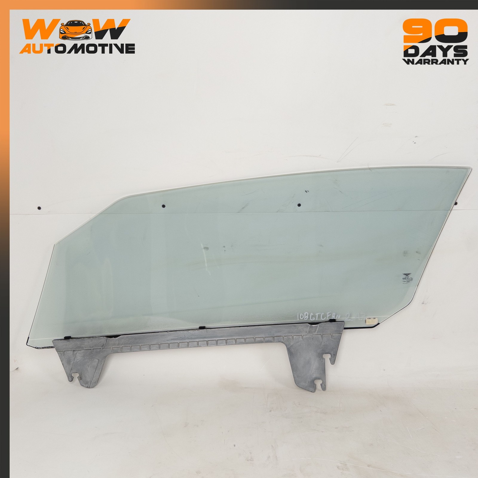 07-18 BENTLEY CONTINENTAL GTC FRONT RIGHT PASSENGER SIDE DOOR WINDOW GLASS OEM