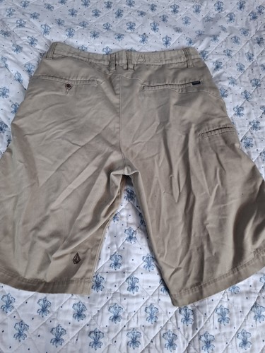 Pantalones Cortos Volcom Para Hombre Talla 32 Caqui Pantalones Cortos Patinador Patín Ver Fotos Para Estado - Imagen 7 de 7