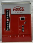 Coca-Cola Vintage Vending Machine Tin Red White Original 1997 Soda