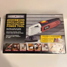 NEW Chicago Electric Variable Speed Oscillating Multifunction Power Tool #63111