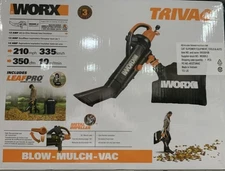 Worx TRIVAC 12 Amp 3-in-1 Blower/Mulcher/Vacuum With LEAFPRO Collection System