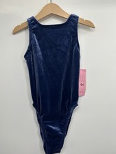 Leotard Dance Girls 4-6 Blue Velvet