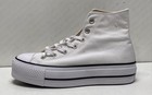 Converse White Solid High Top Sneaker Women 7.5 — photo 1