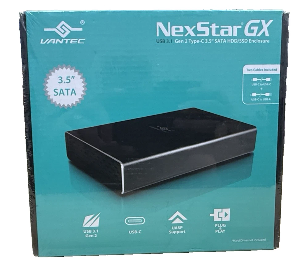 NexStar GX USB 3.1 Gen 2 Type-C Enclosure for 3.5"/2.5" SATA HDD/SSD – NST-371C3 - Image 2 of 4