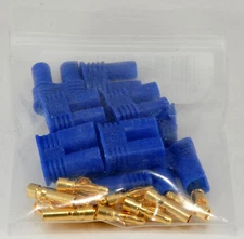 5 Pack: (5) Pair Male / Female (Device / Battery) EC2 Style Connector Sets