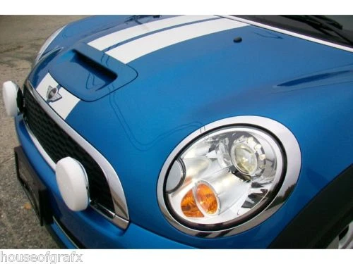 5" Rally Racing Stripe stripes decals fit Mini Cooper Clubman Countryman Coupe S Foto 3 de 4