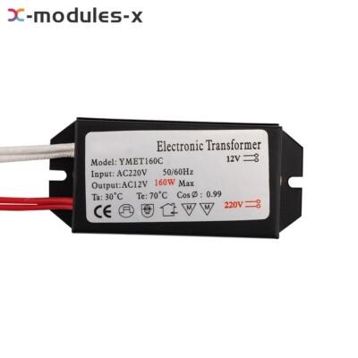 60/120/160W AC110V/220V To AC12V Halogen Lamp Light Electronic Transformer New