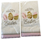Happy Easter Eggs Paper Napkins Towels Buffet 52 ct Holiday Pink Gold Decoupage