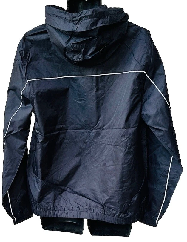 Volcom Men’s Ermont Black Hooded Windbreaker Jacket Size M Lightweight Nylon Zip - Image 3 of 4