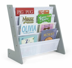 Humble-Crew-WO210-Kids-Bookshelf-4-Tier-Book-Organizer-Inspire-Collection-Grey