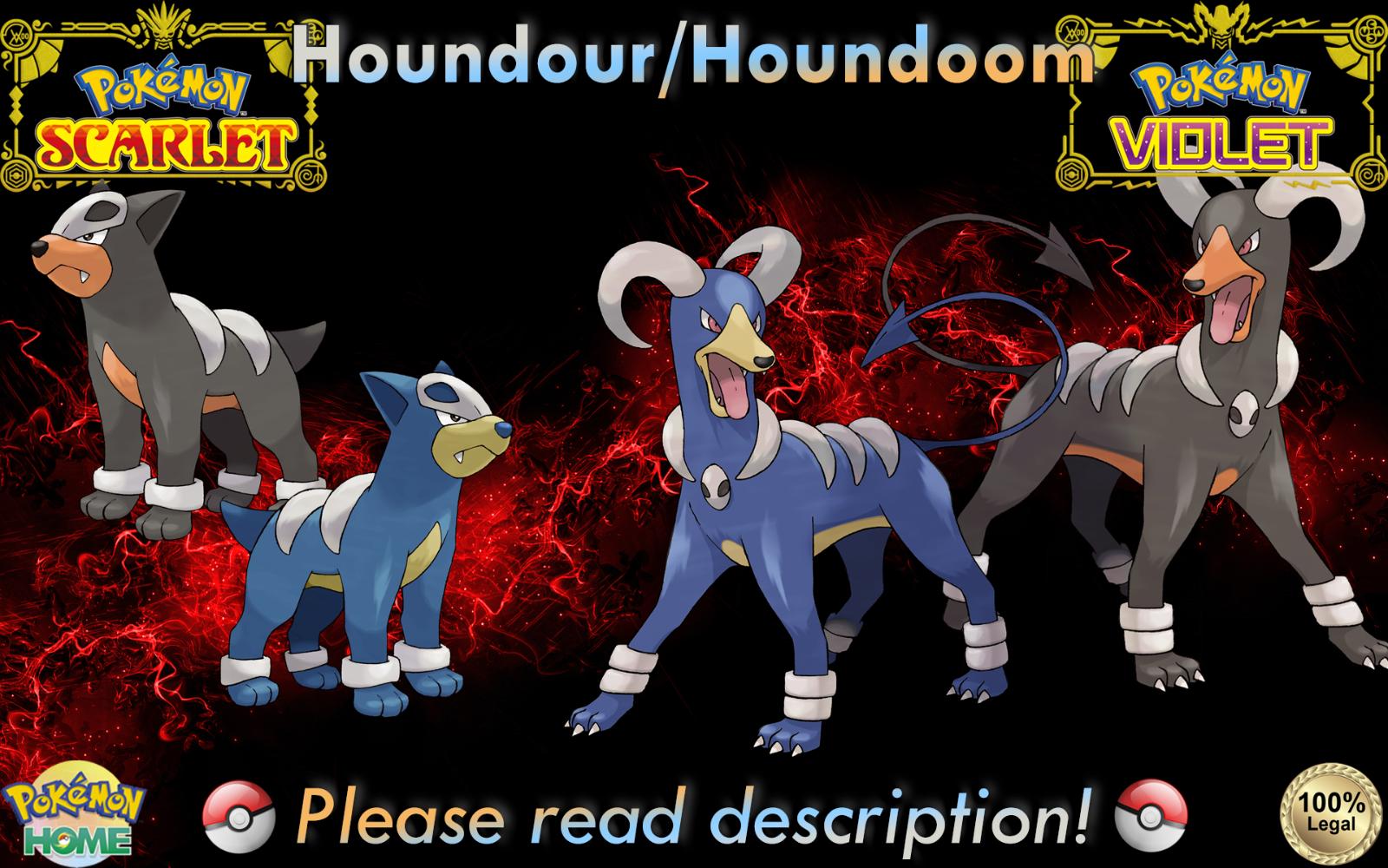 Gen 6 pokemon team building! A shiny Mega Houndoom? Yes, please