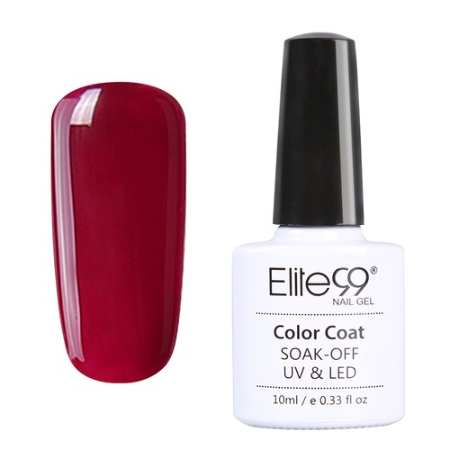 Elite99 Soak Off Gel Polish UV LED Wine Red Series 12 Shiny Colors Nail Art 10ML - Picture 16 of 26