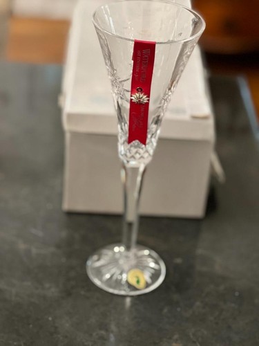 Waterford Snowflake Joy Champagne Clear Flute  # 154357 New - Picture 8 of 11