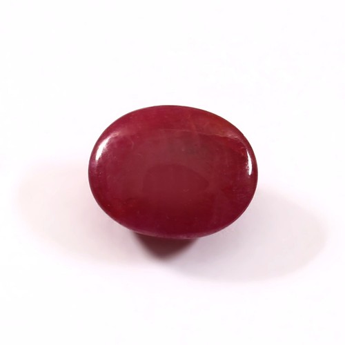 9CT 6.2mm Natural Oval Red Ruby Cabochon Loose Gemstone Unheated Untreated - Picture 5 of 5