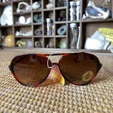 90s Sunglasses Plastic Tortoise Shell Frame Aviator Style Deadstock FosterGrant
