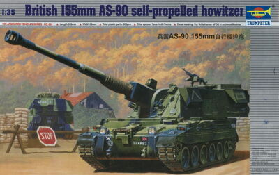 Trumpeter 00324 - 1:35 Britische 155 mm AS-90 Selbstfahrlafette - Neu