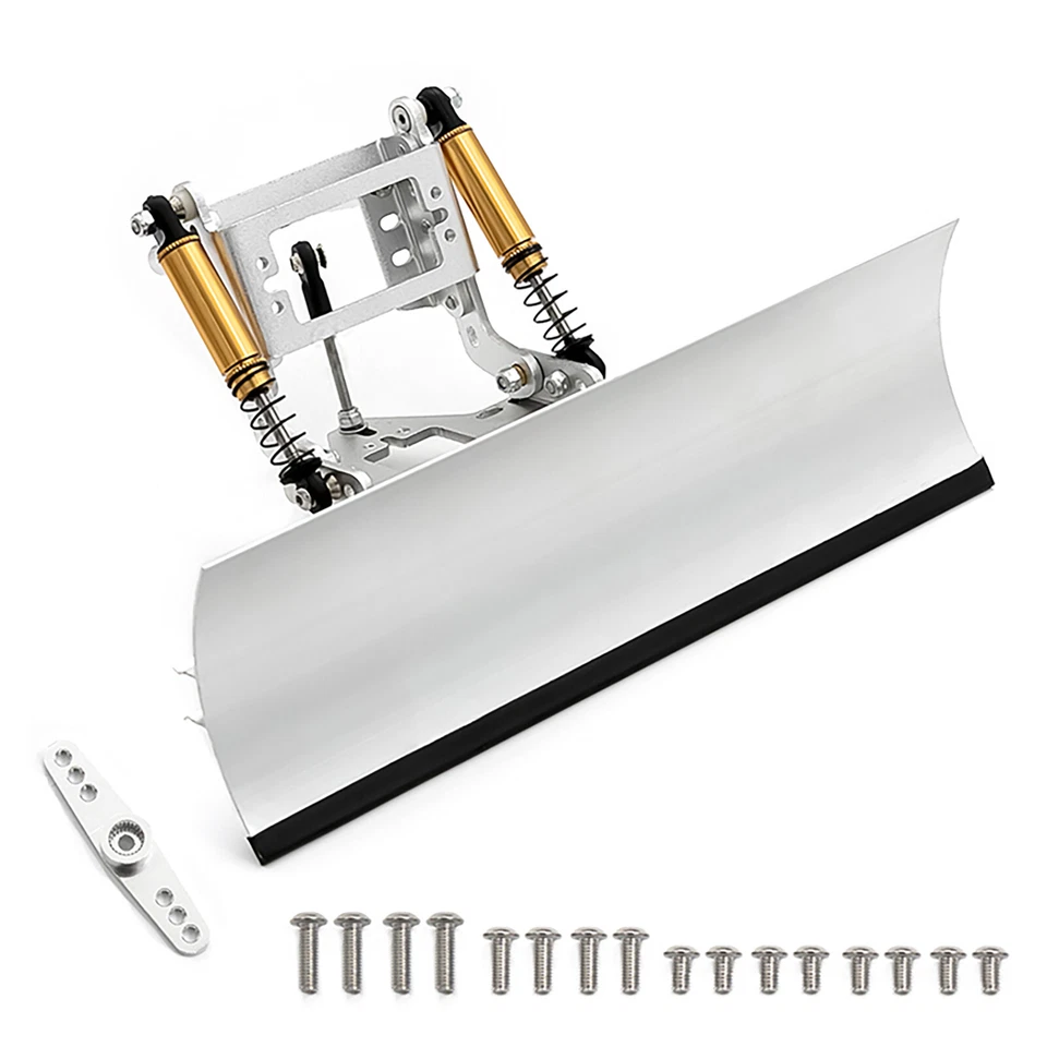 1/10 RC Electric Control Metal Snow Shovel Plow Blade for TRAXXAS TRX-4 SCX10ll - Image 2 of 4