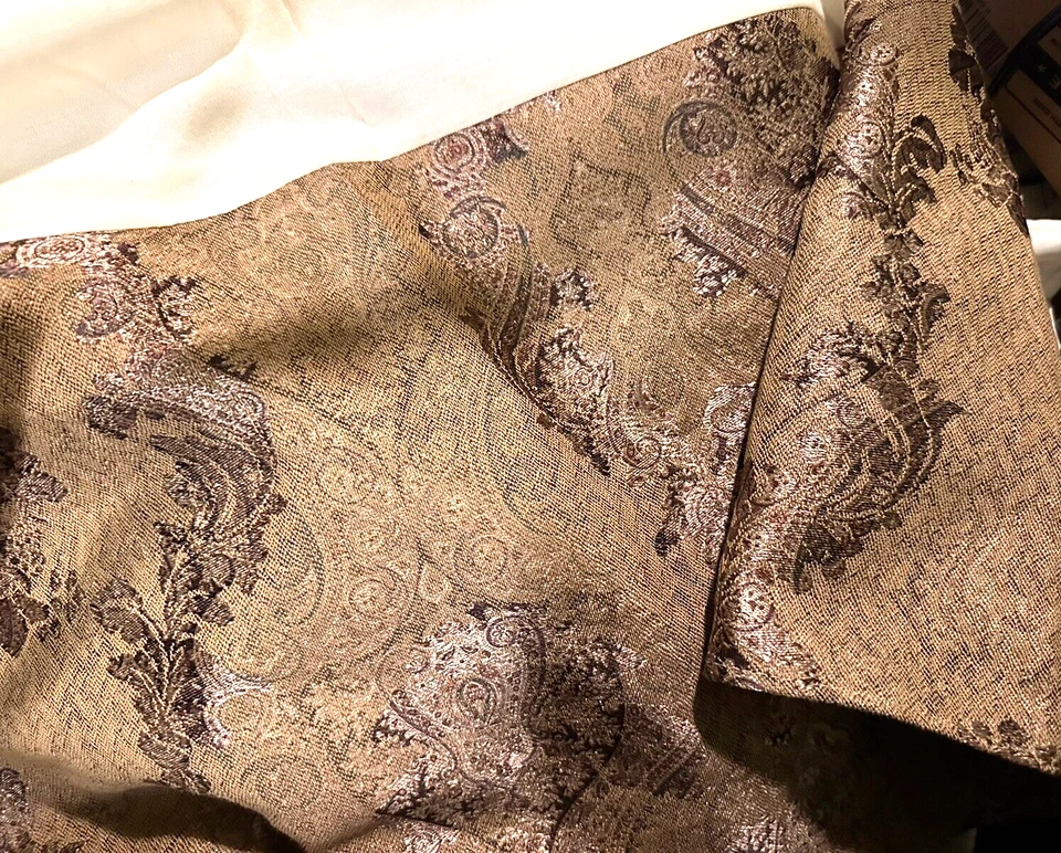 FALDA DE CAMA CROSCILL ST. JAMES BRONCE AMATISTA ORO QUEEN CAÍDA 14" Foto 3 de 4