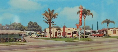 Rancho Descanso Motel El Monte Classic Cars California Chrome Vintage Postcard
