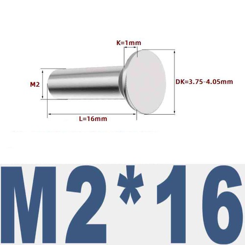 304 Stainless Steel Countersunk Head Solid Rivets Flat Round Head Rivets M2-M6 - Picture 17 of 77