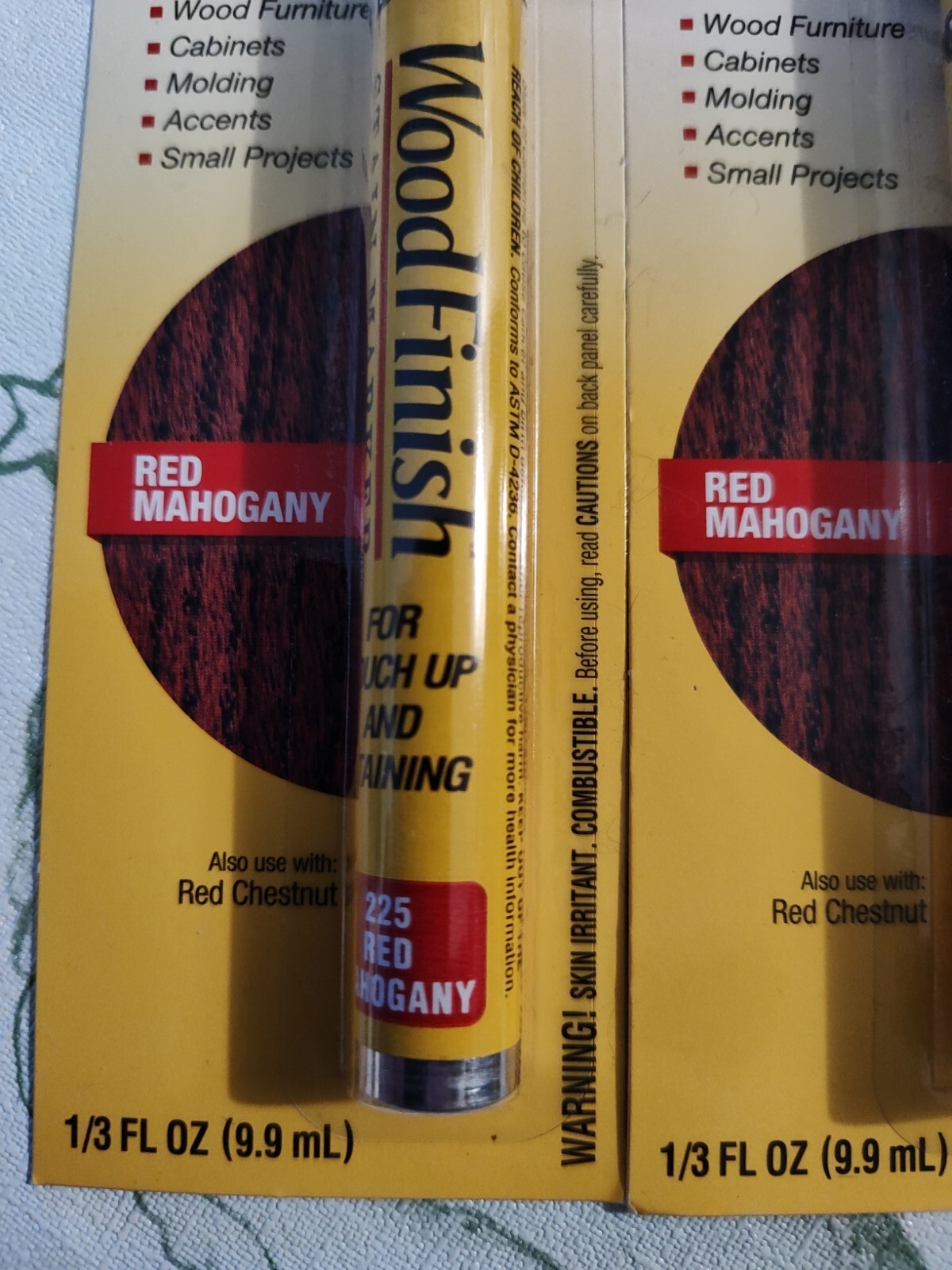 2 Pack! Minwax 63484000 Wood Finish Stain Marker, Red Mahogany. eBay