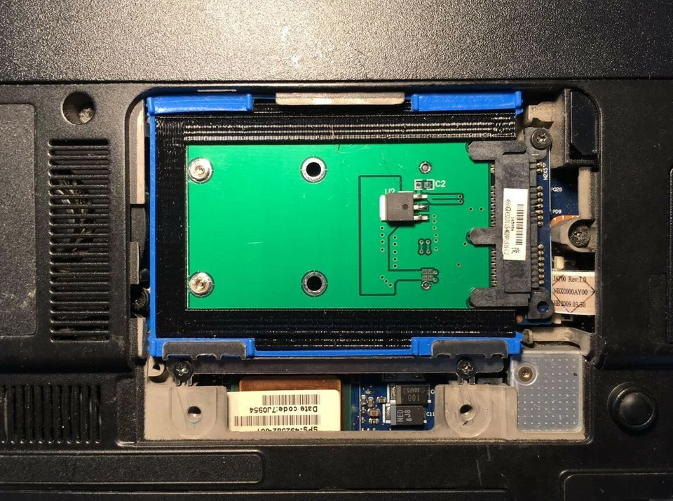 micro SATA 1,8 inch caddy / adapter mSATA SSD for Lenovo, HP and DELL - Bild 4 von 4