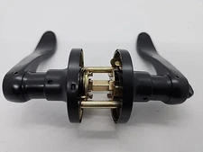 NEW Probrico 10 Pack Door Handles Satin Nickel Finish, Black Heavy Duty Keyless