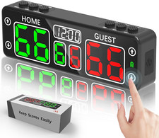 Upgraded Digital Scoreboard with Timer, Mini Magnetic Electronic Scoreboard, LED